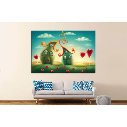 Fantasy houses №710 Ready to Hang Canvas Print - Zellart Canvas Prints ALL_Products, s-710