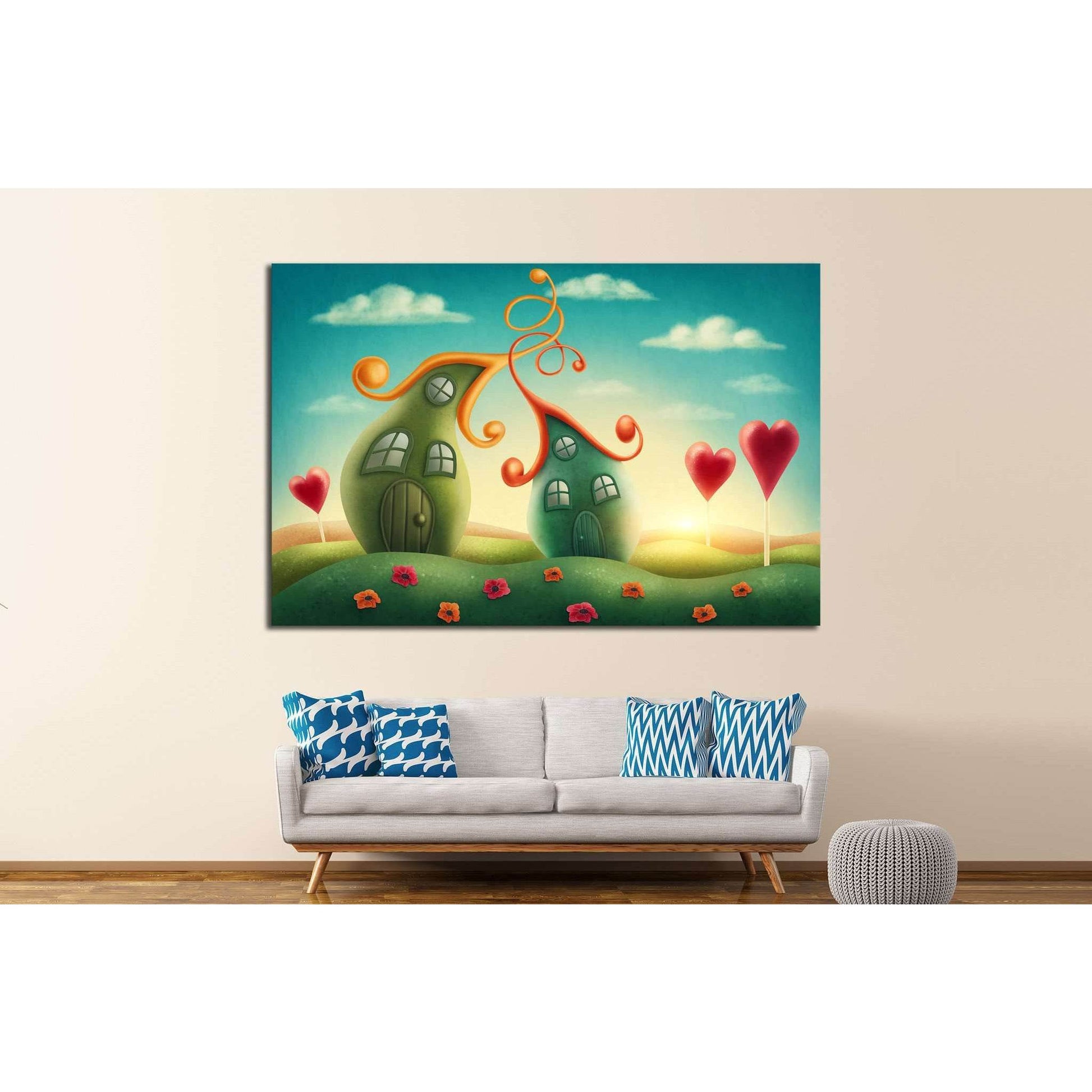 Fantasy houses №710 Ready to Hang Canvas PrintCanvas art arrives ready to hang, with hanging accessories included and no additional framing required. Every canvas print is hand-crafted, made on-demand at our workshop and expertly stretched around 100% Nor