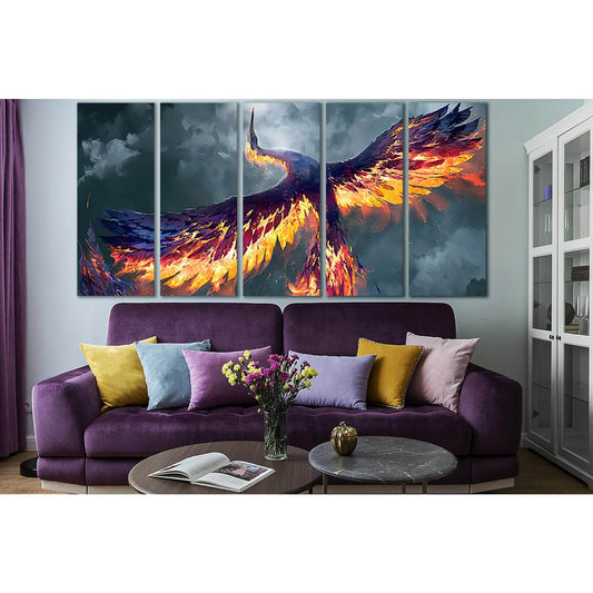 Fantasy Phoenix №SL1274 Ready to Hang Canvas Print - Zellart Canvas Prints 0new, ALL_Products, Fantasy And Sci Fi Wall Art