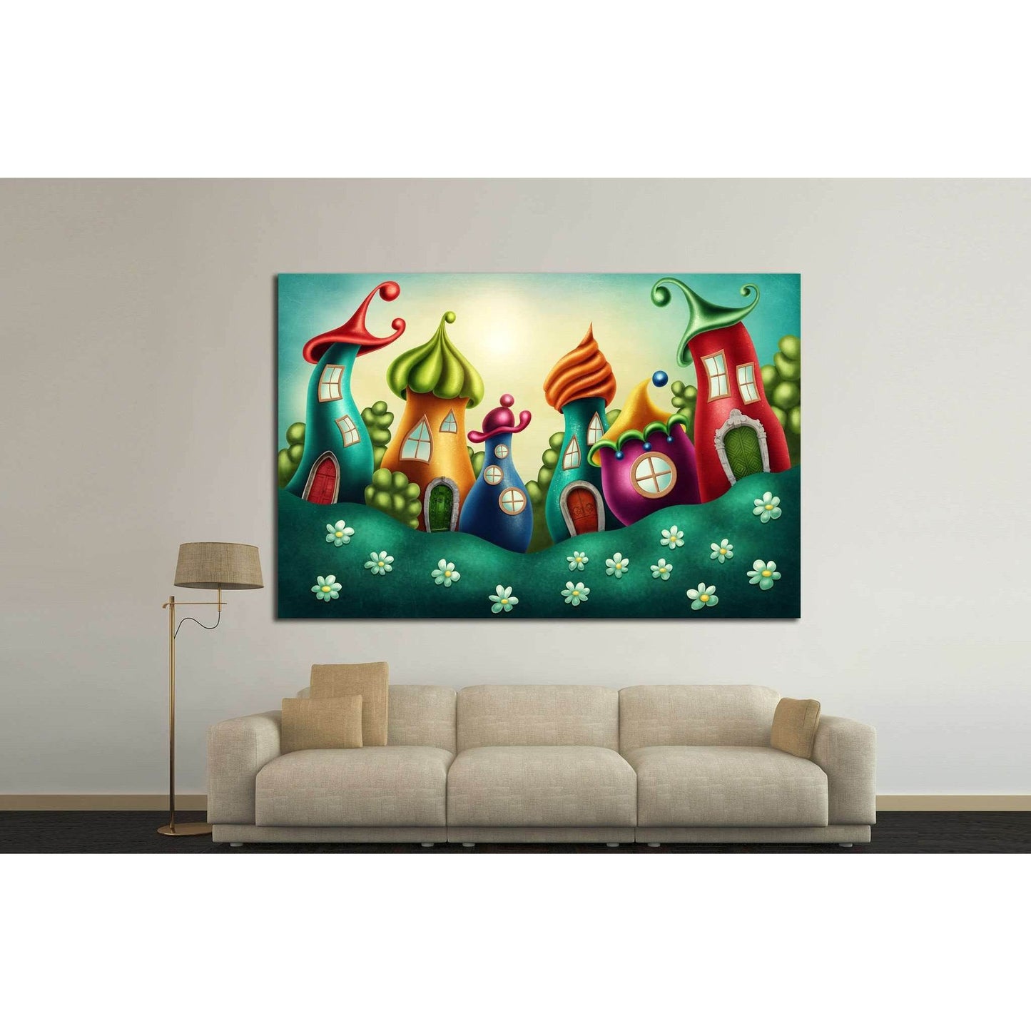 Fantasy village №712 Ready to Hang Canvas PrintCanvas art arrives ready to hang, with hanging accessories included and no additional framing required. Every canvas print is hand-crafted, made on-demand at our workshop and expertly stretched around 100% No