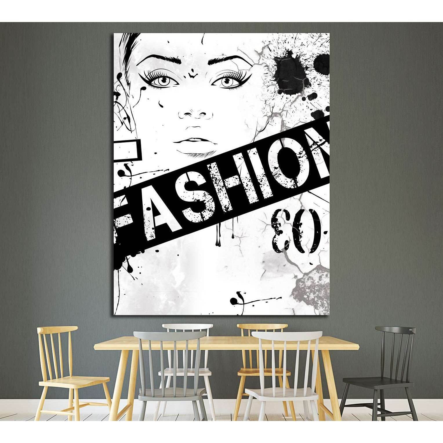 fashion №4533 Ready to Hang Canvas Print - Zellart Canvas Prints ALL_Products, s-4533