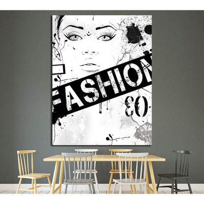 fashion №4533 Ready to Hang Canvas Print - Zellart Canvas Prints ALL_Products, s-4533
