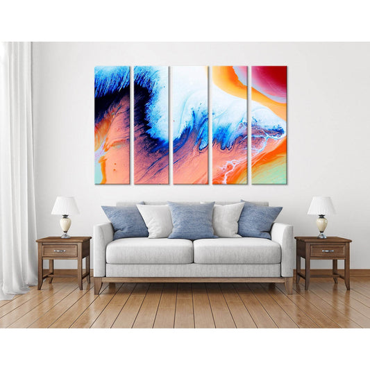Feather Of Firebird Abstract №04305 Ready to Hang Canvas Print - Zellart Canvas Prints ALL_Products