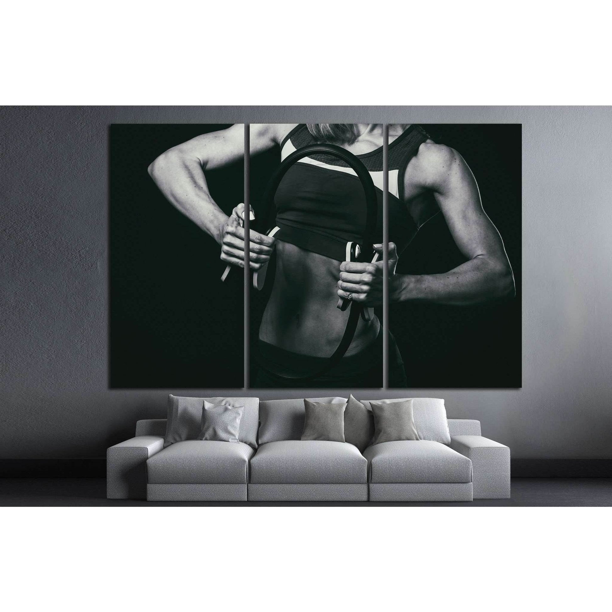 Female fitness №1387 Ready to Hang Canvas Print - Zellart Canvas Prints ALL_Products, s-1387