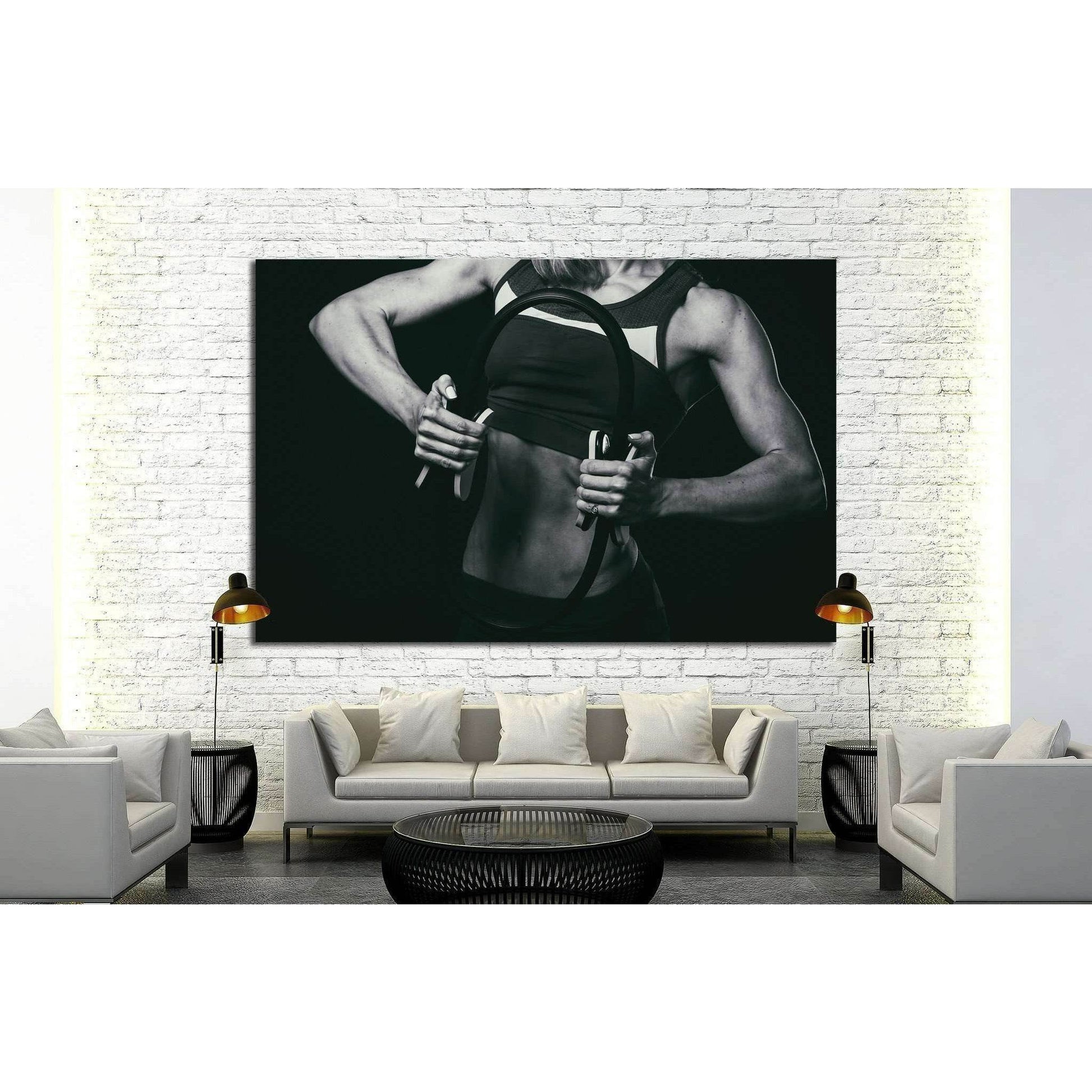 Female fitness №1387 Ready to Hang Canvas Print - Zellart Canvas Prints ALL_Products, s-1387