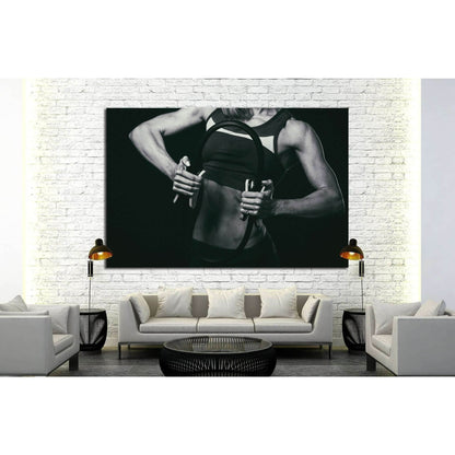 Female fitness №1387 Ready to Hang Canvas Print - Zellart Canvas Prints ALL_Products, s-1387
