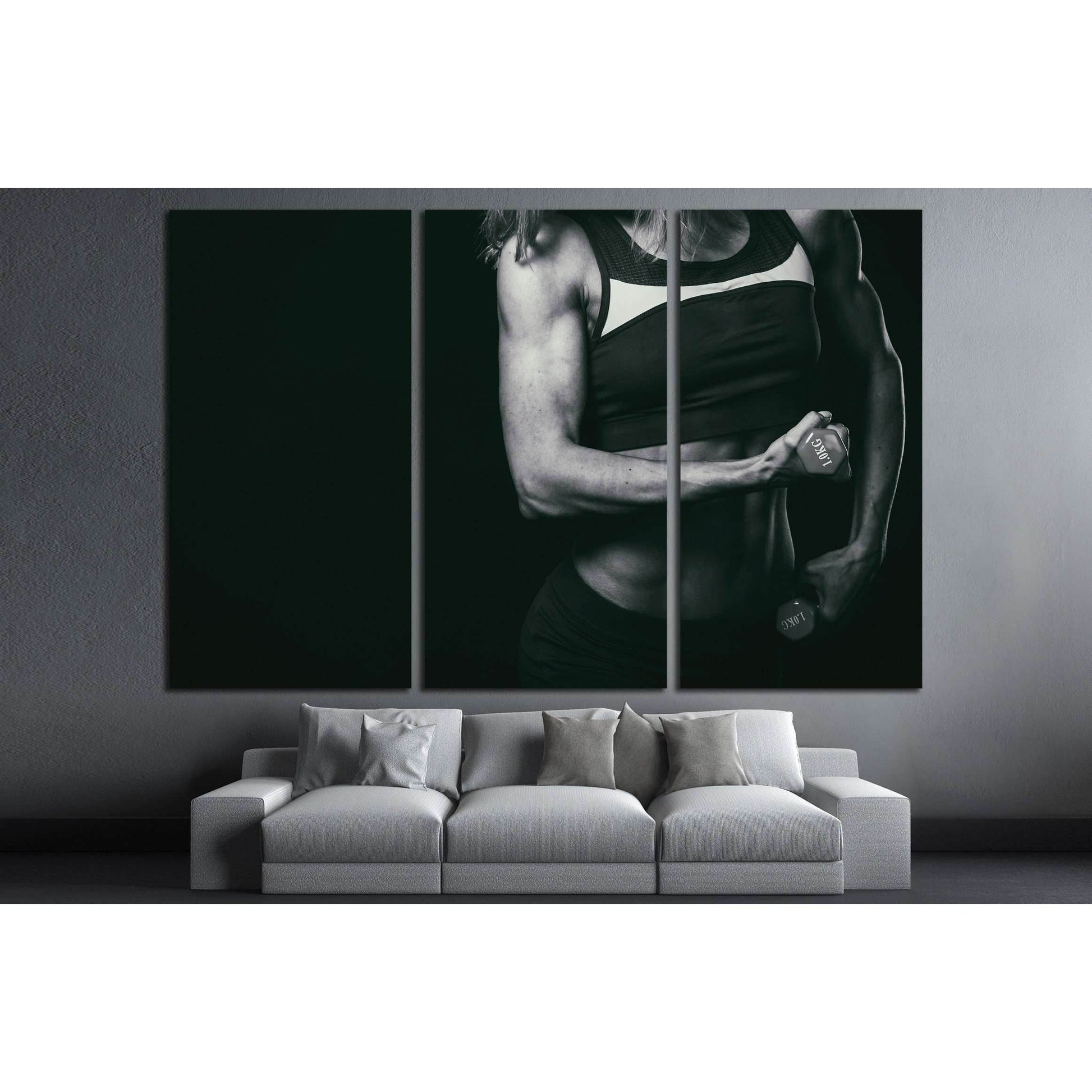 Female fitness, beautiful female body №2132 Ready to Hang Canvas PrintCanvas art arrives ready to hang, with hanging accessories included and no additional framing required. Every canvas print is hand-crafted, made on-demand at our workshop and expertly s