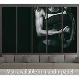 Female fitness, beautiful female body №2132 Ready to Hang Canvas Print