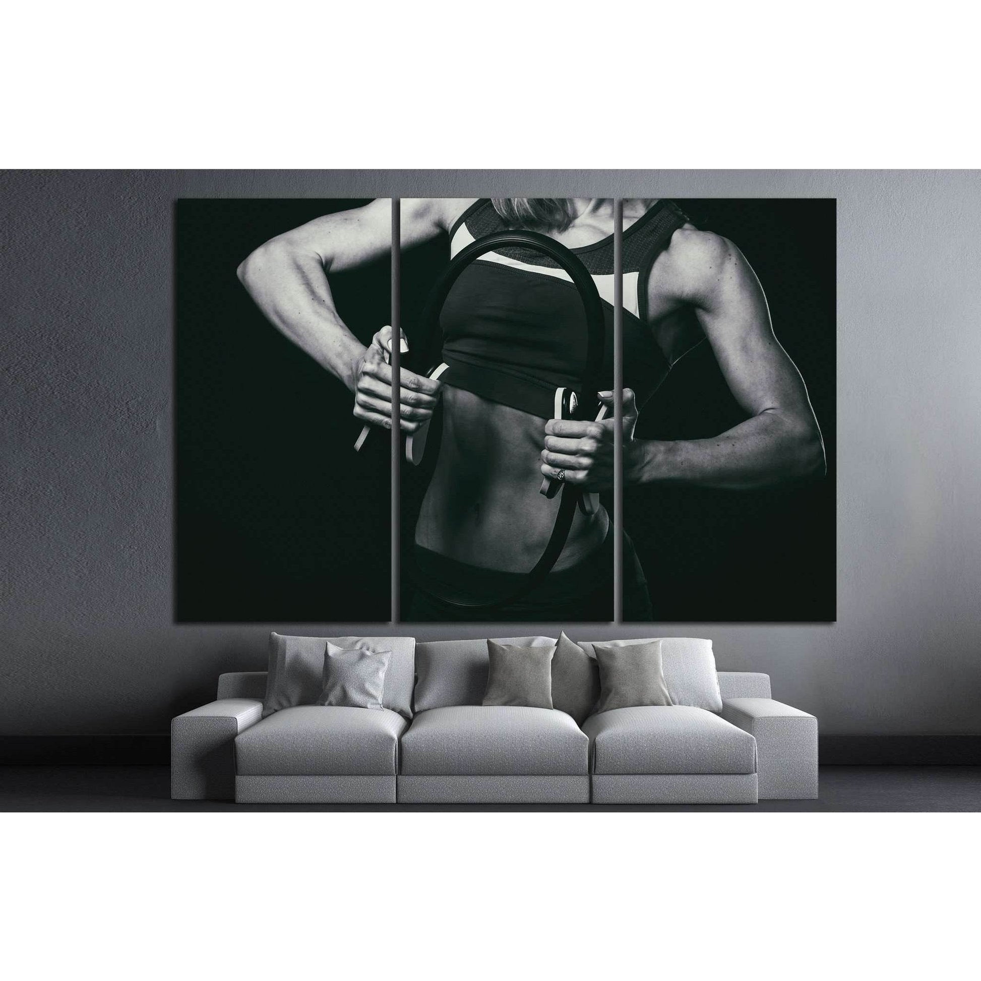 Female fitness №1387 Ready to Hang Canvas PrintCanvas art arrives ready to hang, with hanging accessories included and no additional framing required. Every canvas print is hand-crafted, made on-demand at our workshop and expertly stretched around 100% No