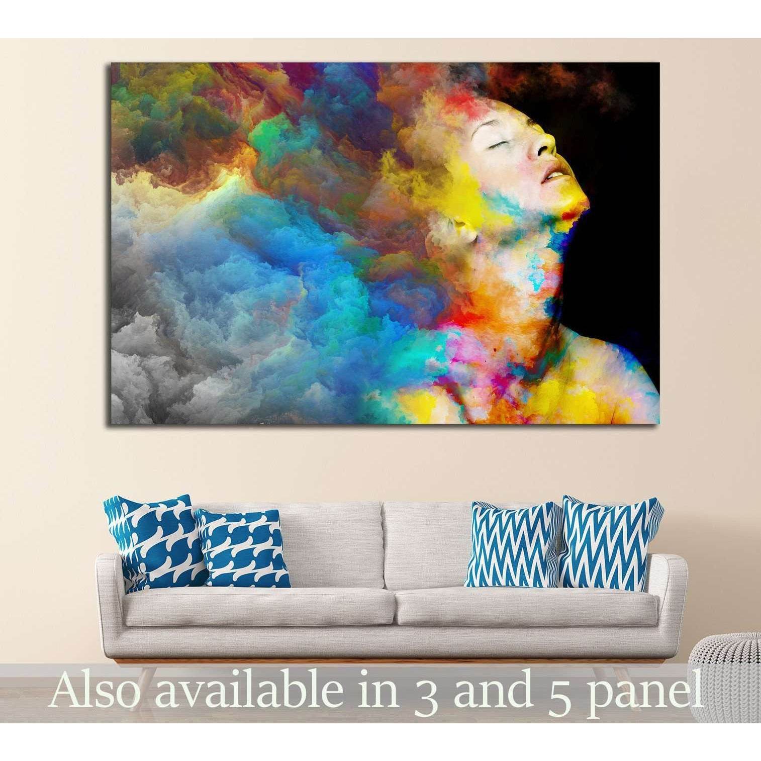 Female portrait №1065 Ready to Hang Canvas Print - Zellart Canvas Prints ALL_Products, s-1065