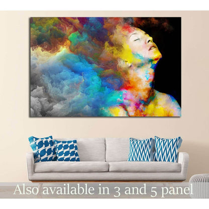 Female portrait №1065 Ready to Hang Canvas Print - Zellart Canvas Prints ALL_Products, s-1065