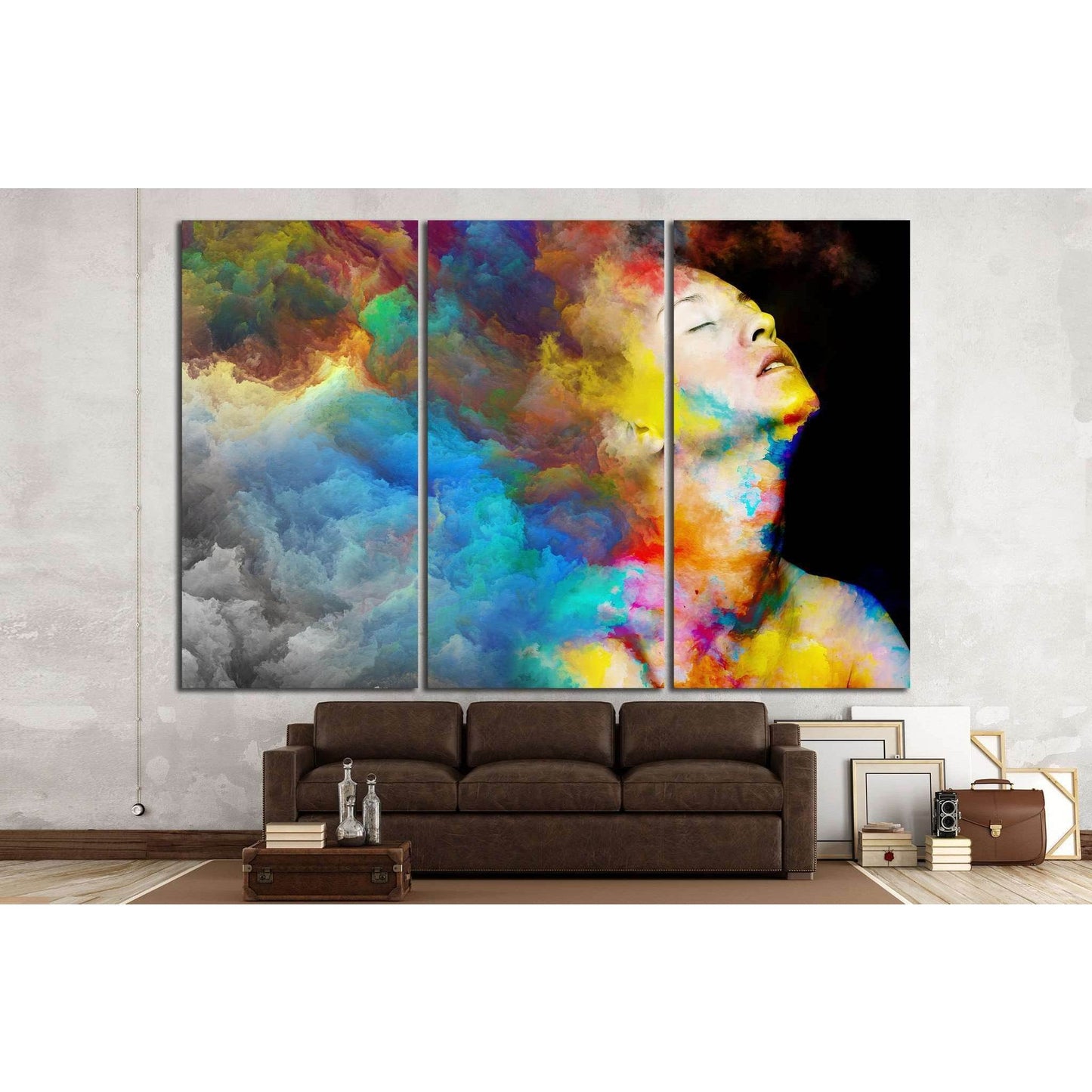 Female portrait №1065 Ready to Hang Canvas Print - Zellart Canvas Prints ALL_Products, s-1065