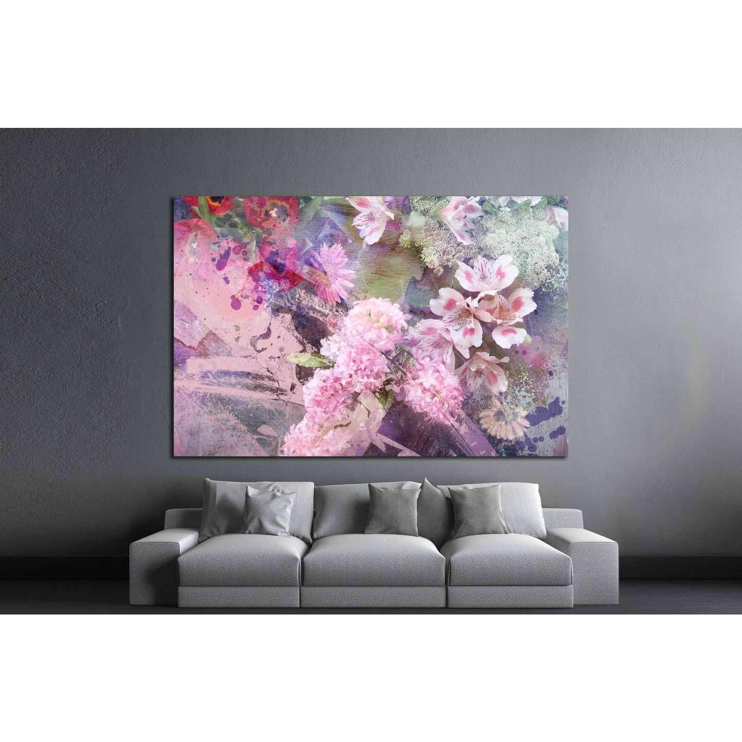 field flowers on paper texture, floral grunge №1347 Ready to Hang Canvas PrintCanvas art arrives ready to hang, with hanging accessories included and no additional framing required. Every canvas print is hand-crafted, made on-demand at our workshop and ex