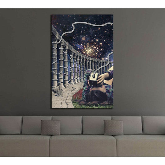 field trip at the galaxy cemetery (Eugenia Loli) №3397 Ready to Hang Canvas Print - Zellart Canvas Prints ALL_Products, s-3397