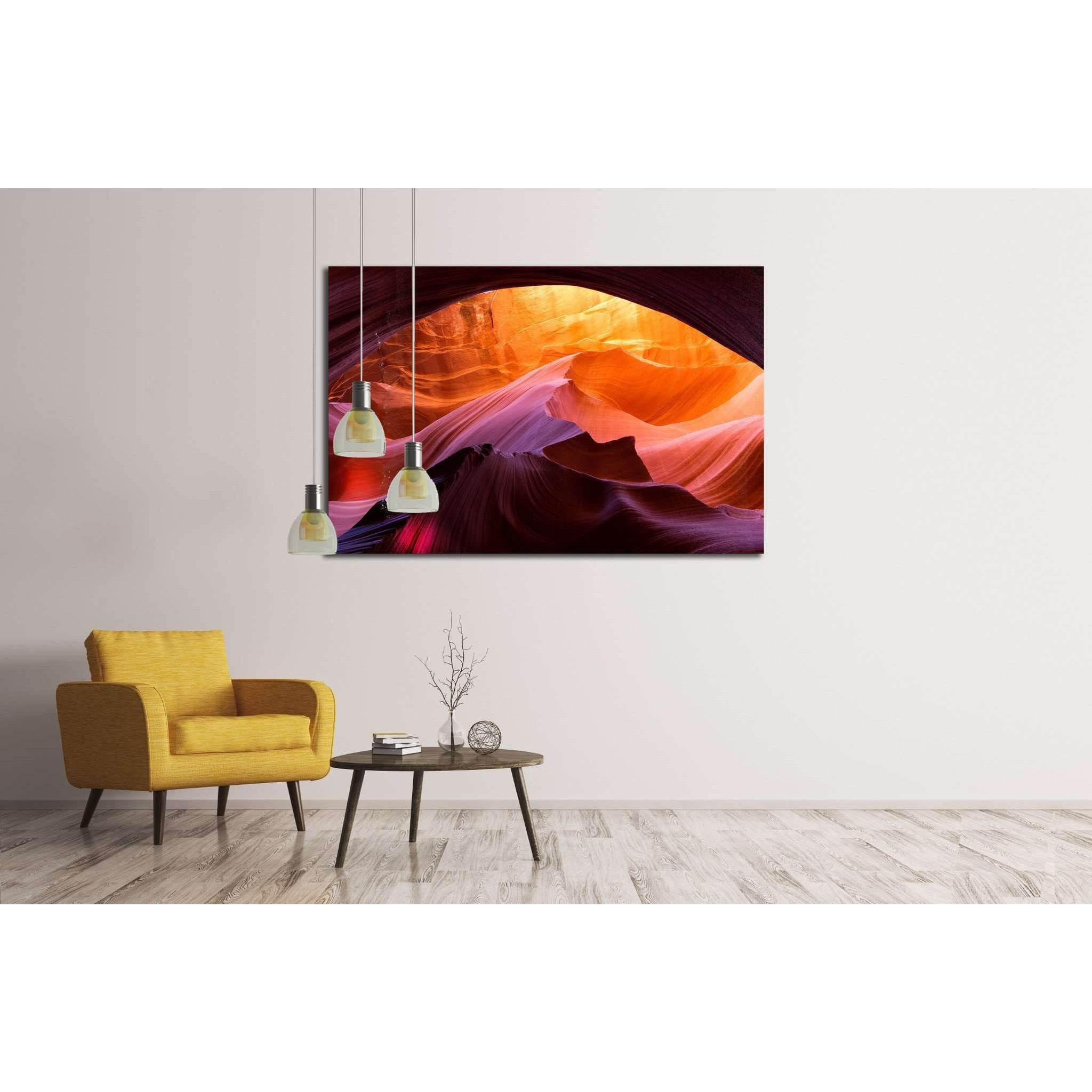 Fire in Stone №1958 Ready to Hang Canvas Print