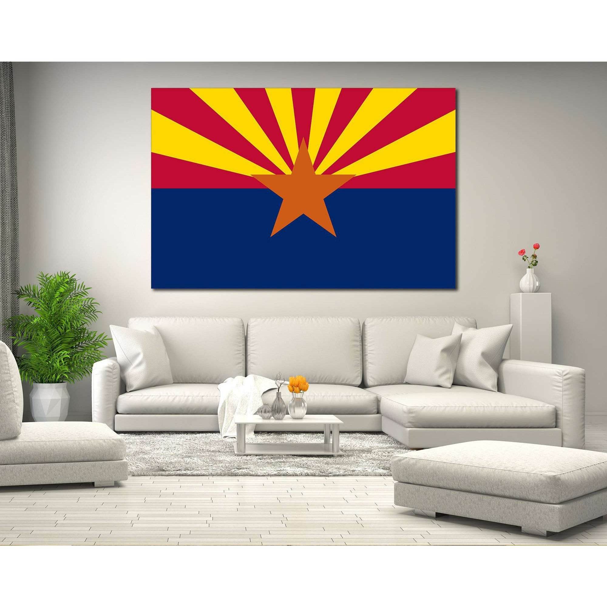 Flag of Arizona №833 Ready to Hang Canvas Print