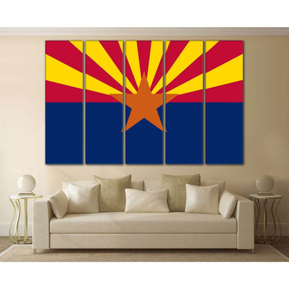 Flag of Arizona №833 Ready to Hang Canvas PrintCanvas art arrives ready to hang, with hanging accessories included and no additional framing required. Every canvas print is hand-crafted, made on-demand at our workshop and expertly stretched around 100% No