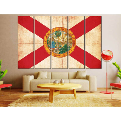 Flag of Florida №836 Ready to Hang Canvas PrintCanvas art arrives ready to hang, with hanging accessories included and no additional framing required. Every canvas print is hand-crafted, made on-demand at our workshop and expertly stretched around 100% No