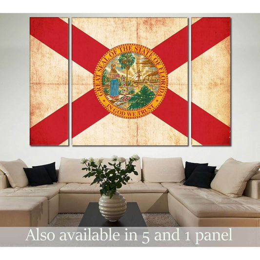 Flag of Florida №836 Ready to Hang Canvas PrintCanvas art arrives ready to hang, with hanging accessories included and no additional framing required. Every canvas print is hand-crafted, made on-demand at our workshop and expertly stretched around 100% No