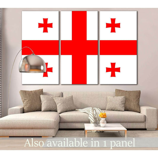 Flag of Georgia №822 Ready to Hang Canvas PrintCanvas art arrives ready to hang, with hanging accessories included and no additional framing required. Every canvas print is hand-crafted, made on-demand at our workshop and expertly stretched around 100% No