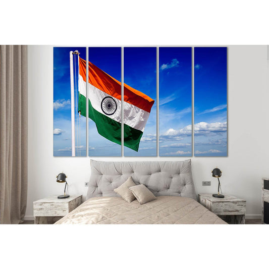 Flag Of India №SL1152 Ready to Hang Canvas Print - Zellart Canvas Prints 0new, ALL_Products, Flags