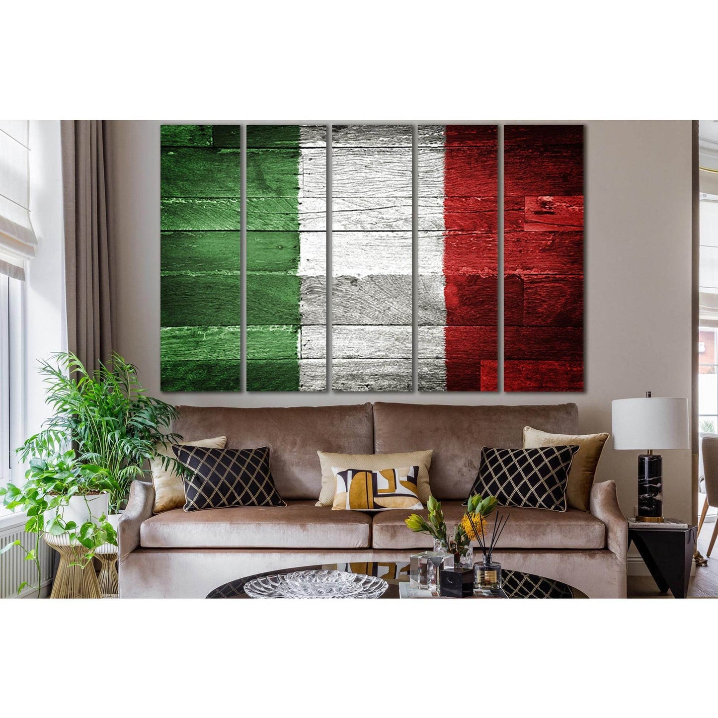 Flag Of Italy №SL1164 Ready to Hang Canvas Print - Zellart Canvas Prints 0new, ALL_Products, Flags