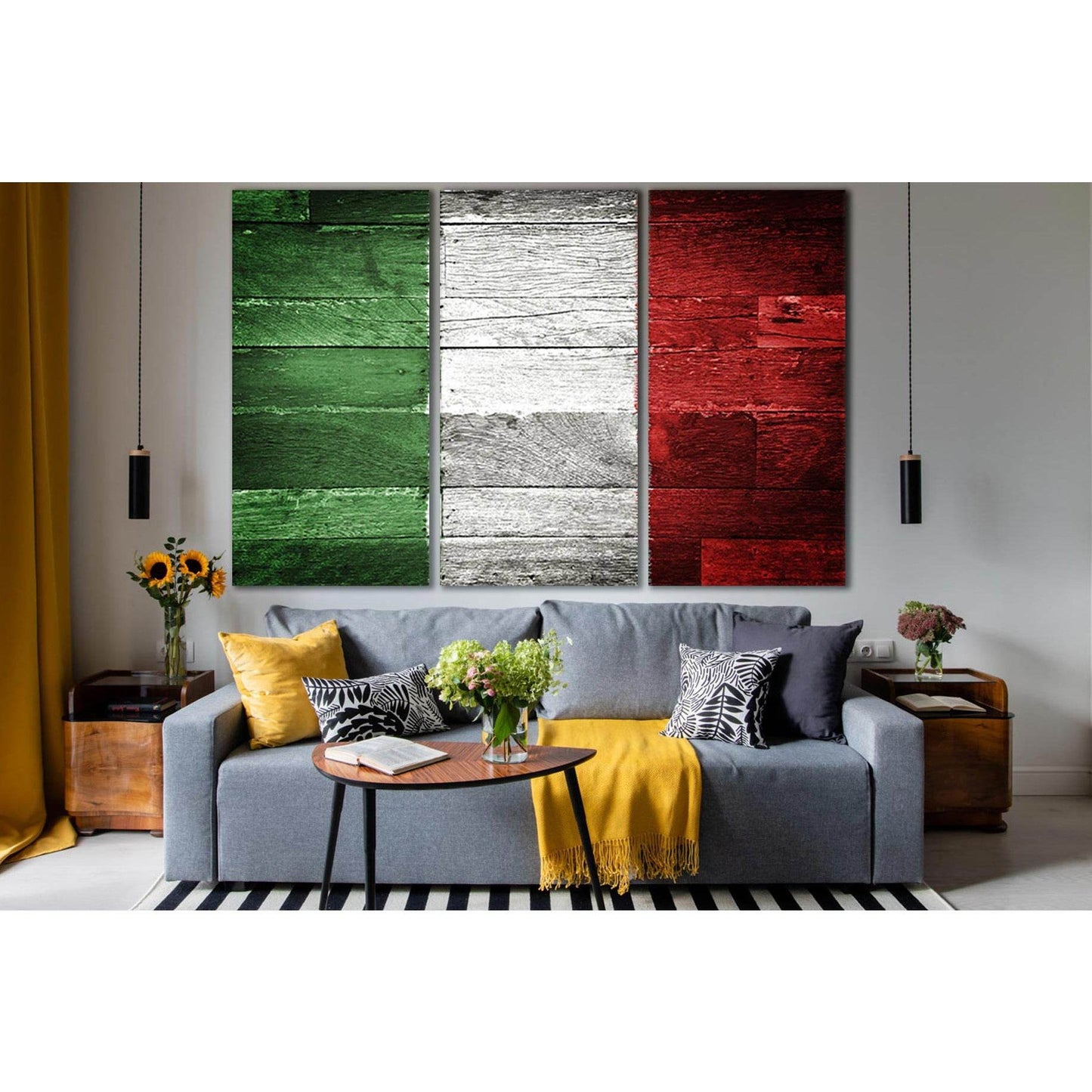 Flag Of Italy №SL1164 Ready to Hang Canvas Print - Zellart Canvas Prints 0new, ALL_Products, Flags