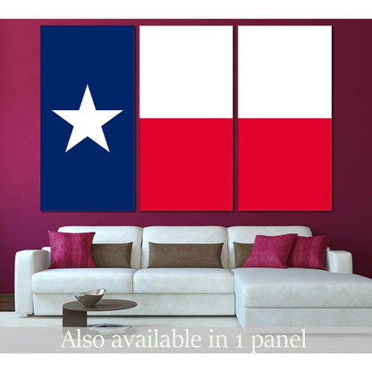 Flag of Texas №824 Ready to Hang Canvas Print - Zellart Canvas Prints ALL_Products, z-824