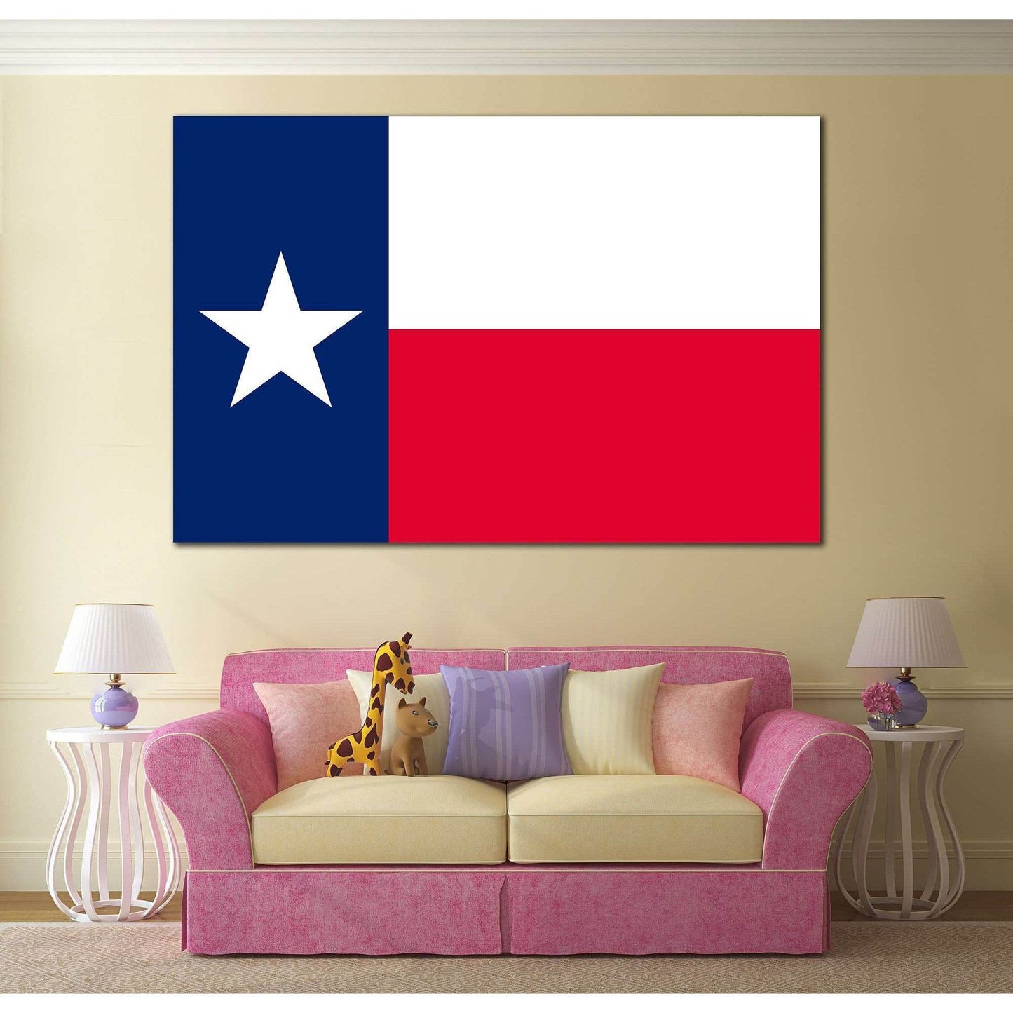 Flag of Texas №824 Ready to Hang Canvas PrintCanvas art arrives ready to hang, with hanging accessories included and no additional framing required. Every canvas print is hand-crafted, made on-demand at our workshop and expertly stretched around 100% Nort