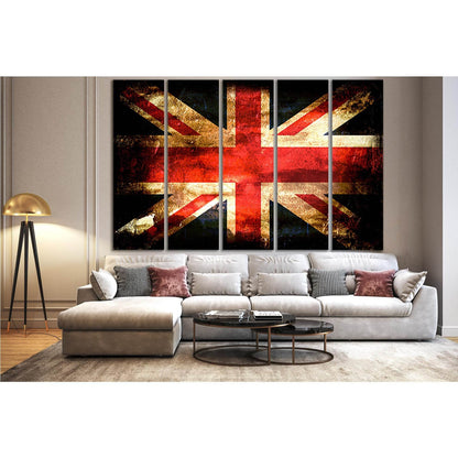 Flag Of UK №SL1175 Ready to Hang Canvas Print - Zellart Canvas Prints 0new, ALL_Products, Flags