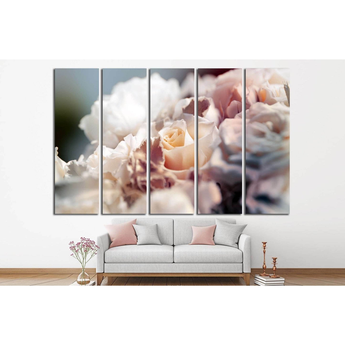 flower background №1086 Ready to Hang Canvas Print - Zellart Canvas Prints ALL_Products, s-1086