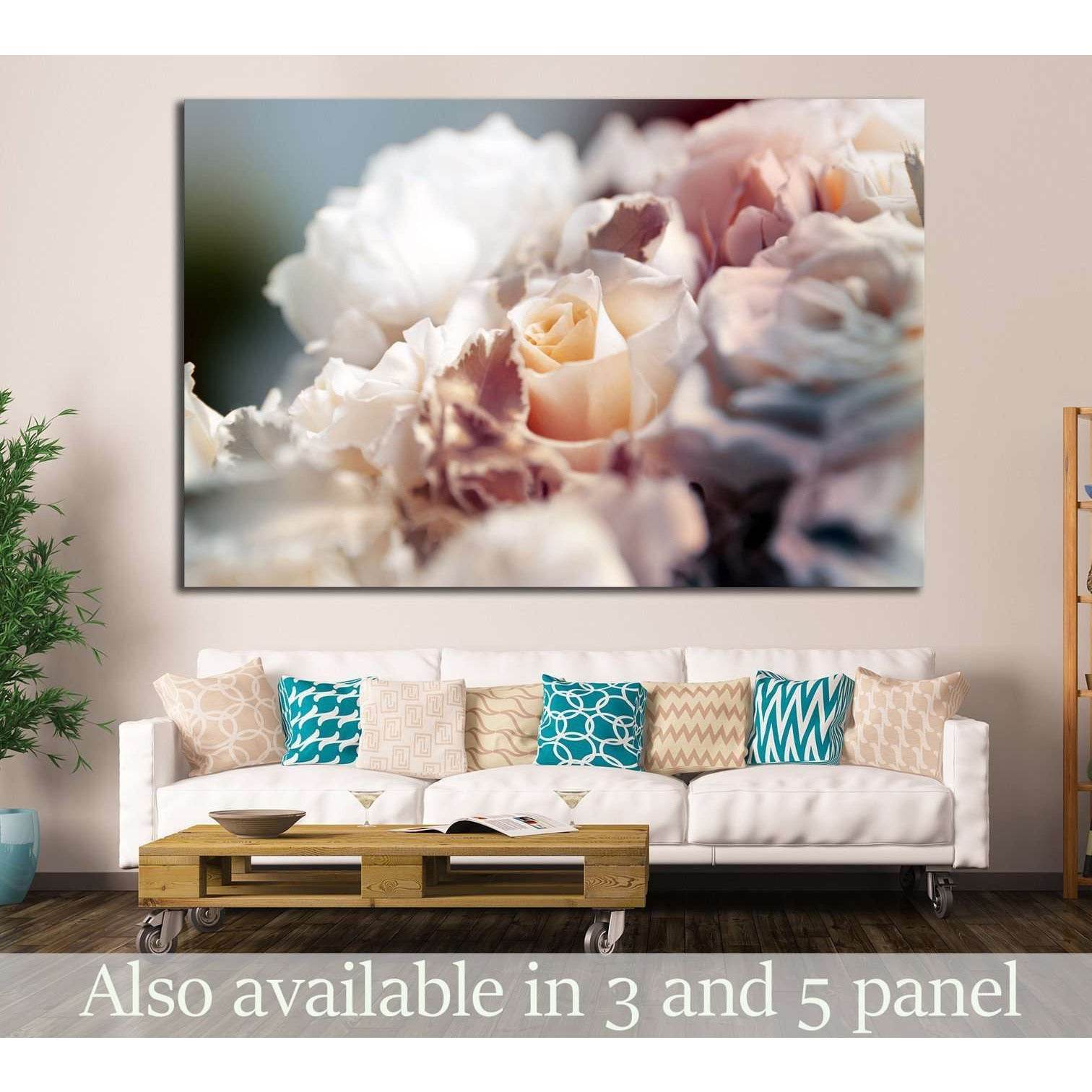 flower background №1086 Ready to Hang Canvas Print
