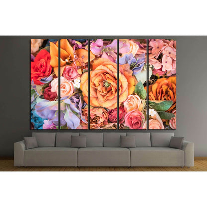 Flower background - vintage effect style pictures №2572 Ready to Hang Canvas PrintCanvas art arrives ready to hang, with hanging accessories included and no additional framing required. Every canvas print is hand-crafted, made on-demand at our workshop an