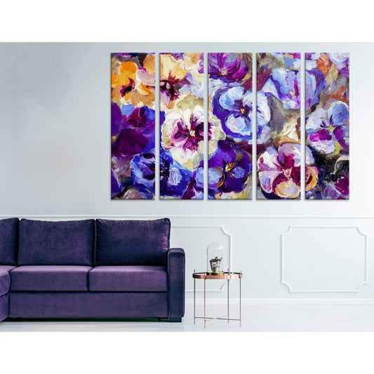 Flowers Abstract №04255 Ready to Hang Canvas Print - Zellart Canvas Prints ALL_Products