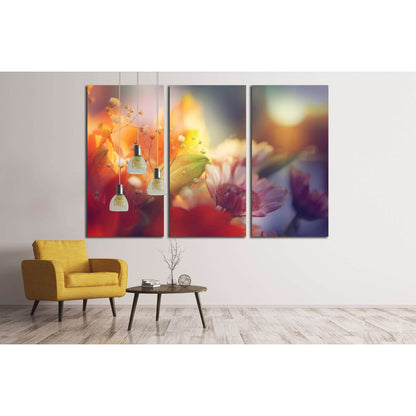 flowers in color filters. floral abstract backgrounds №3024 Ready to Hang Canvas Print - Zellart Canvas Prints ALL_Products, s-3024