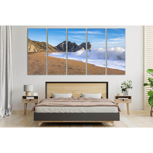 Foam Waves Beach №SL108 Ready to Hang Canvas Print - Zellart Canvas Prints 0new, ALL_Products, Beach Ocean & Waves