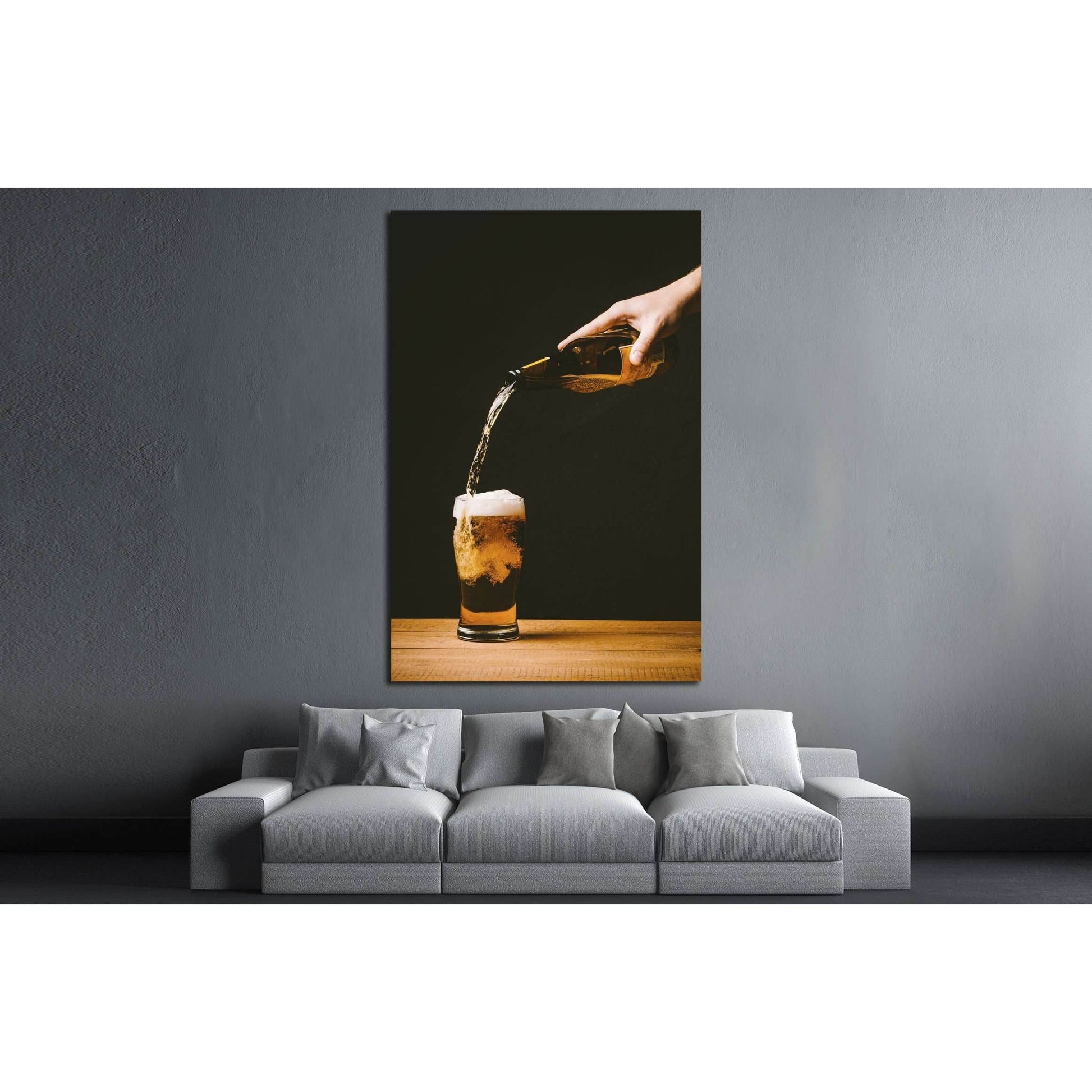 food cold wood hand №3457 Ready to Hang Canvas Print - Zellart Canvas Prints ALL_Products, s-3457