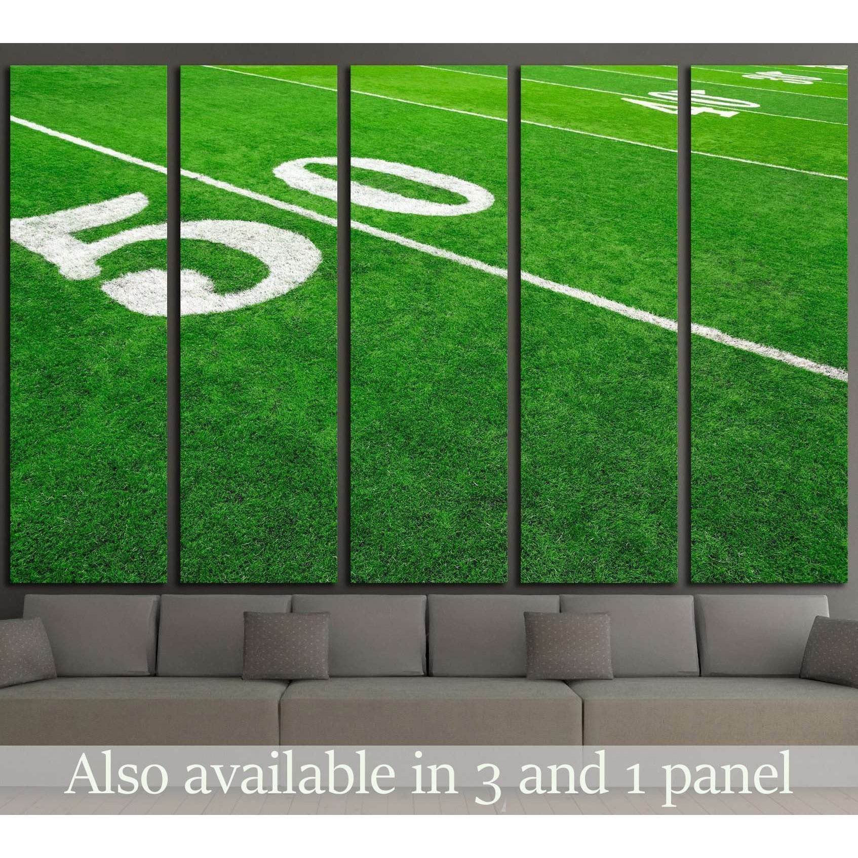 Football field №2129 Ready to Hang Canvas Print - Zellart Canvas Prints ALL_Products, s-2129