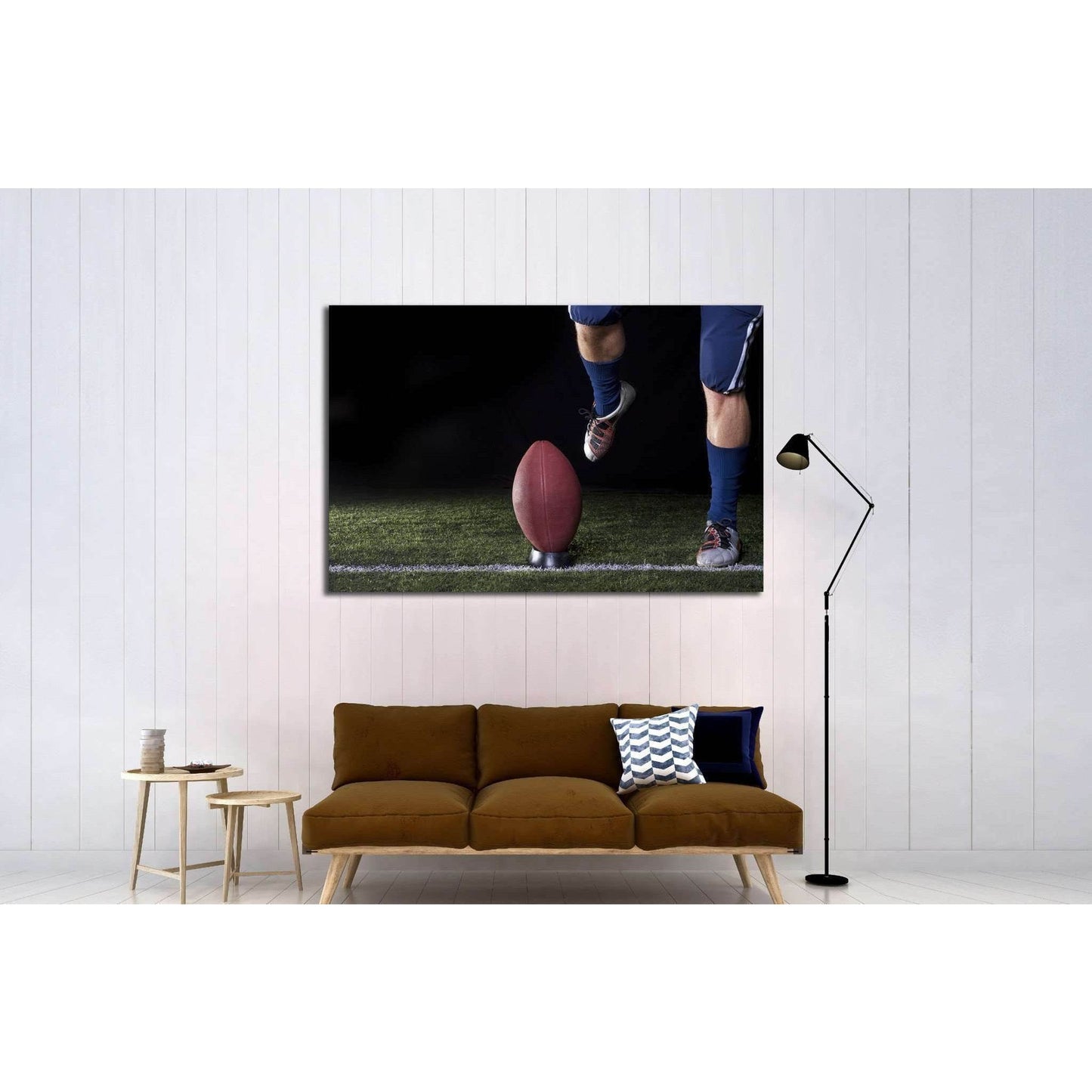 Football Kickoff Closeup №2118 Ready to Hang Canvas Print - Zellart Canvas Prints ALL_Products, s-2118