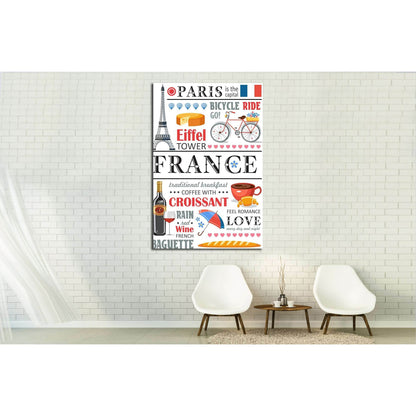 france №4578 Ready to Hang Canvas Print - Zellart Canvas Prints ALL_Products, s-4578