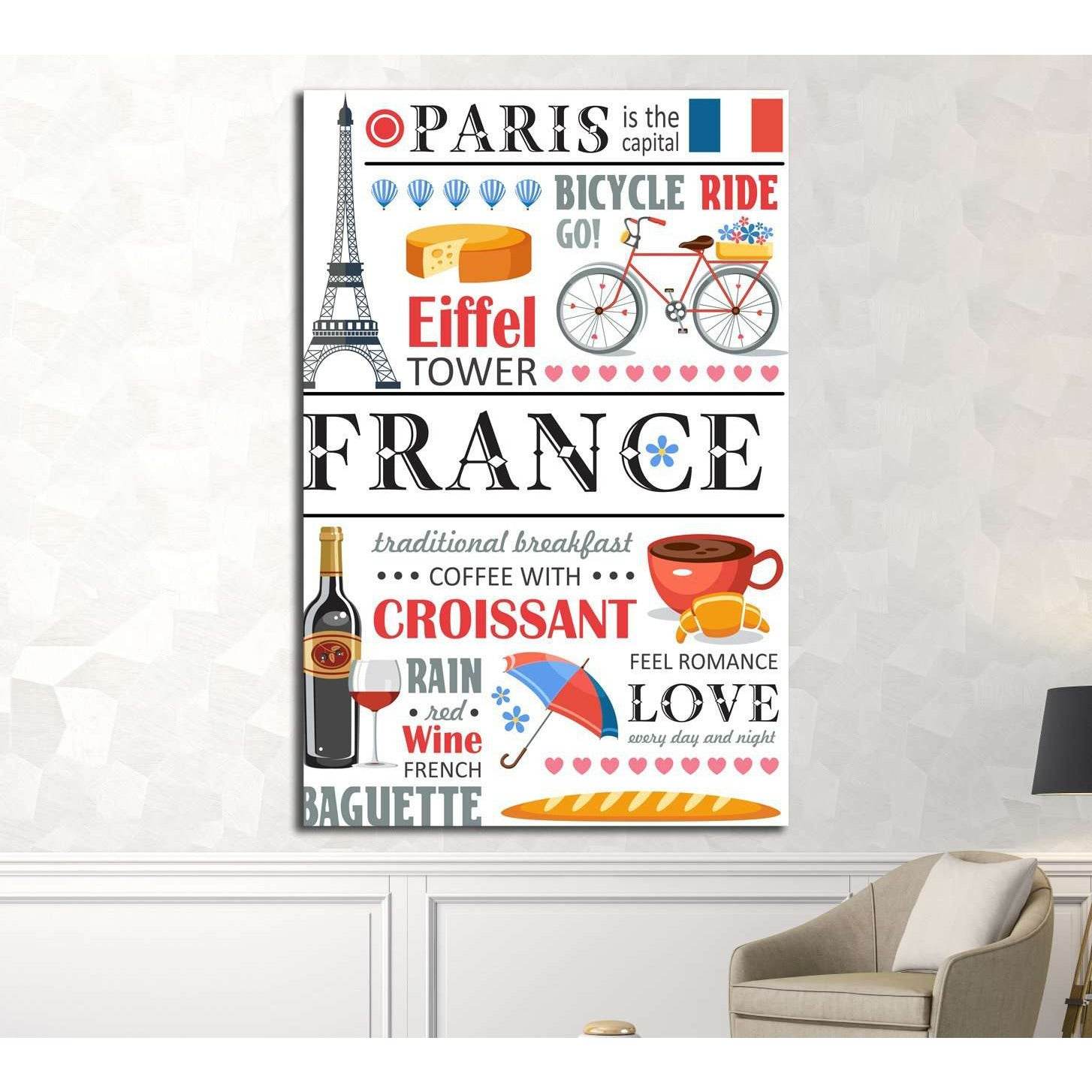 france №4578 Ready to Hang Canvas Print - Zellart Canvas Prints ALL_Products, s-4578