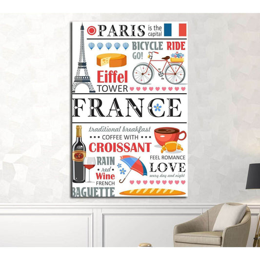 france №4578 Ready to Hang Canvas Print - Zellart Canvas Prints ALL_Products, s-4578