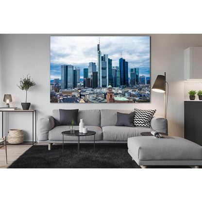 Frankfurt Germany Cityscapes №SL309 Ready to Hang Canvas Print - Zellart Canvas Prints 0new, ALL_Products, Cityscapes & Skylines