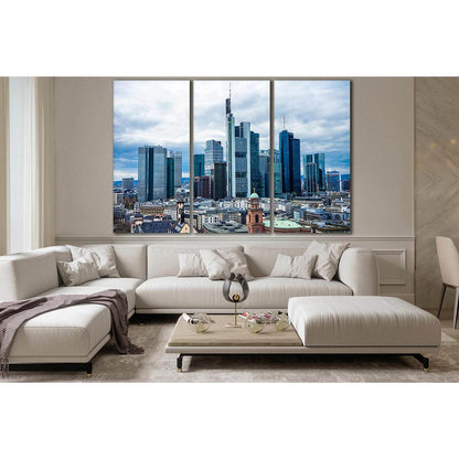 Frankfurt Germany Cityscapes №SL309 Ready to Hang Canvas Print - Zellart Canvas Prints 0new, ALL_Products, Cityscapes & Skylines