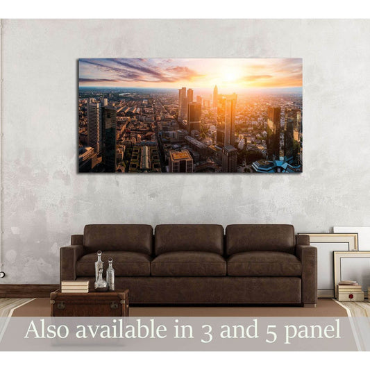 Frankfurt skyline №2980 Ready to Hang Canvas PrintCanvas art arrives ready to hang, with hanging accessories included and no additional framing required. Every canvas print is hand-crafted, made on-demand at our workshop and expertly stretched around 100%