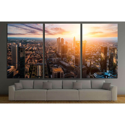 Frankfurt skyline №2980 Ready to Hang Canvas PrintCanvas art arrives ready to hang, with hanging accessories included and no additional framing required. Every canvas print is hand-crafted, made on-demand at our workshop and expertly stretched around 100%