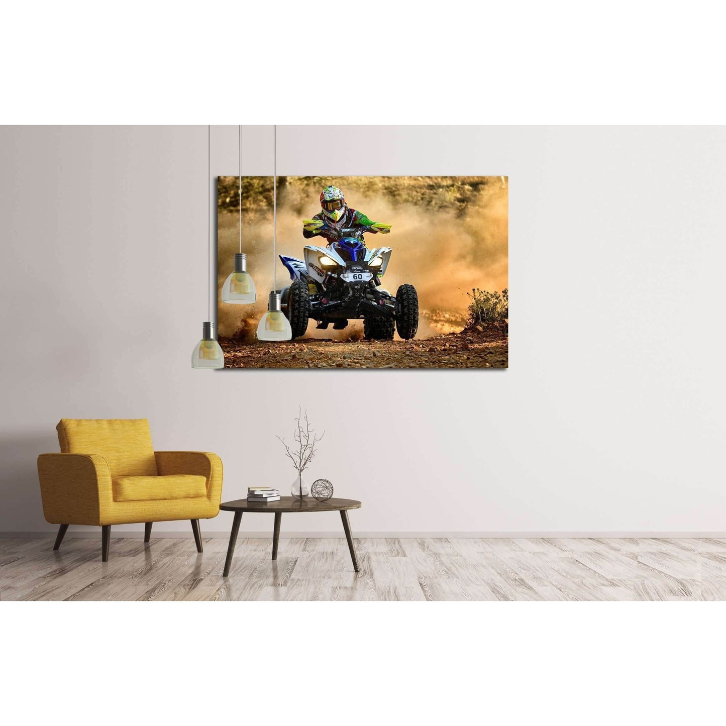 French rider in the XXXII Baja Spain №2486 Ready to Hang Canvas Print - Zellart Canvas Prints ALL_Products, s-2486