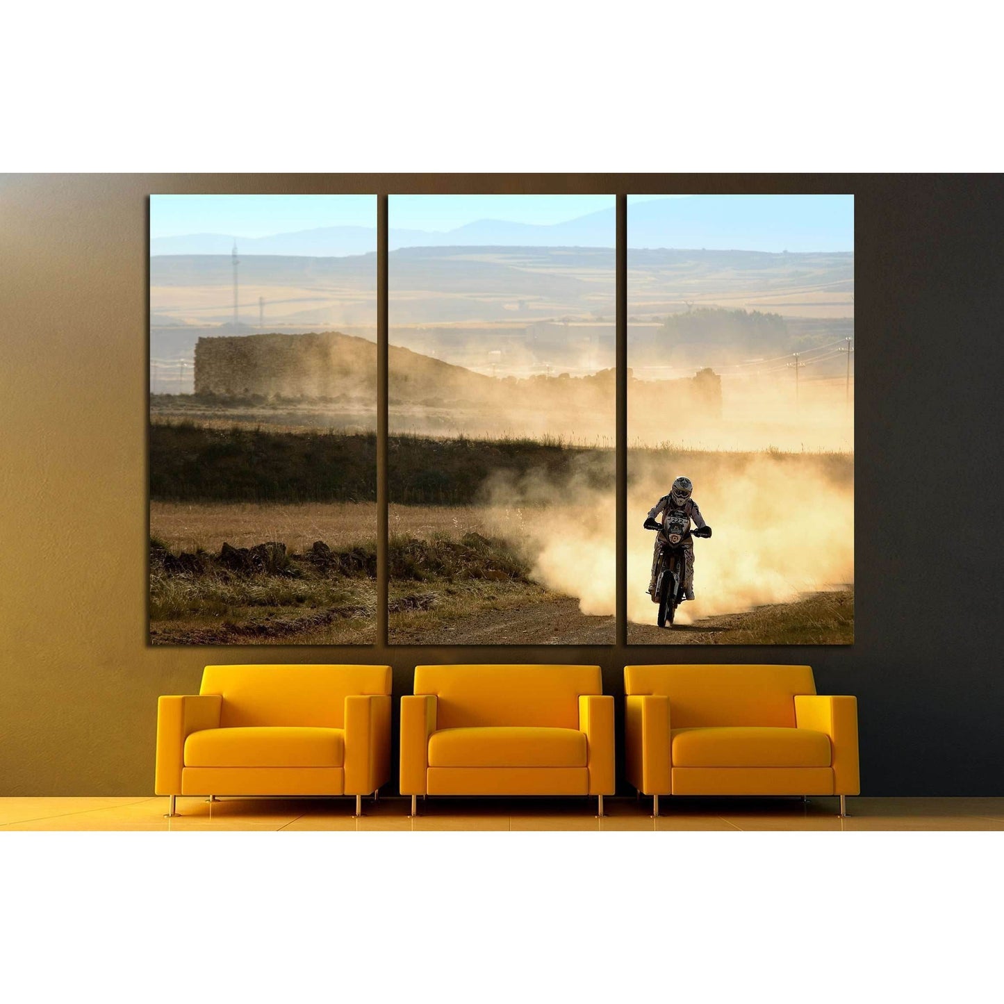 Enduro Ready to Hang Canvas Print, Motorbike Wall Art №2480 Ready to Hang Canvas PrintCanvas art arrives ready to hang, with hanging accessories included and no additional framing required. Every canvas print is hand-crafted, made on-demand at our worksho