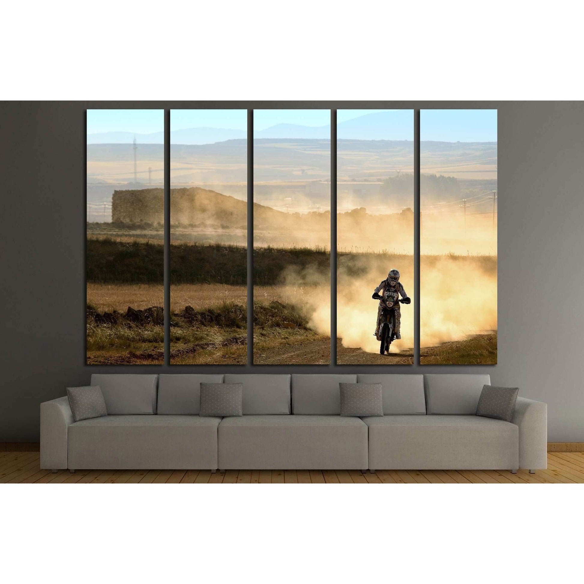 Enduro Ready to Hang Canvas Print, Motorbike Wall Art №2480 Ready to Hang Canvas PrintCanvas art arrives ready to hang, with hanging accessories included and no additional framing required. Every canvas print is hand-crafted, made on-demand at our worksho