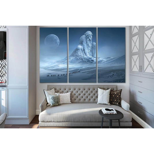 Frozen Fantasy Titan №SL1276 Ready to Hang Canvas Print - Zellart Canvas Prints 0new, ALL_Products, Fantasy And Sci Fi Wall Art